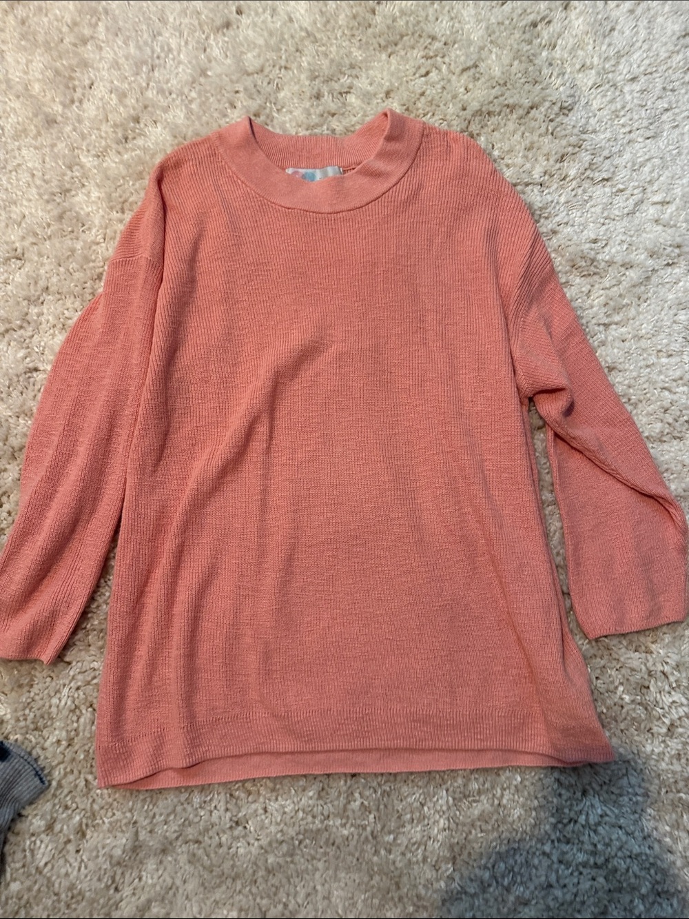 Never worn Lightweight Coral Crewneck Sweater - Relaxed Fit